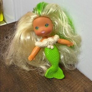 1983 Vintage Kenner Shelly TROPIGALS Sea Wees Mermaid Doll White & Green Hair